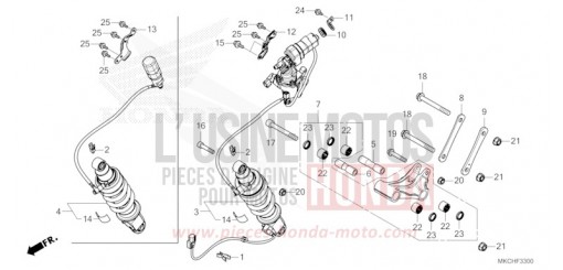 REAR CUSHION GL1800BDM de 2021
